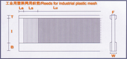 工业用塑料网用织筘/Rees for Plastic Industrial Mesh